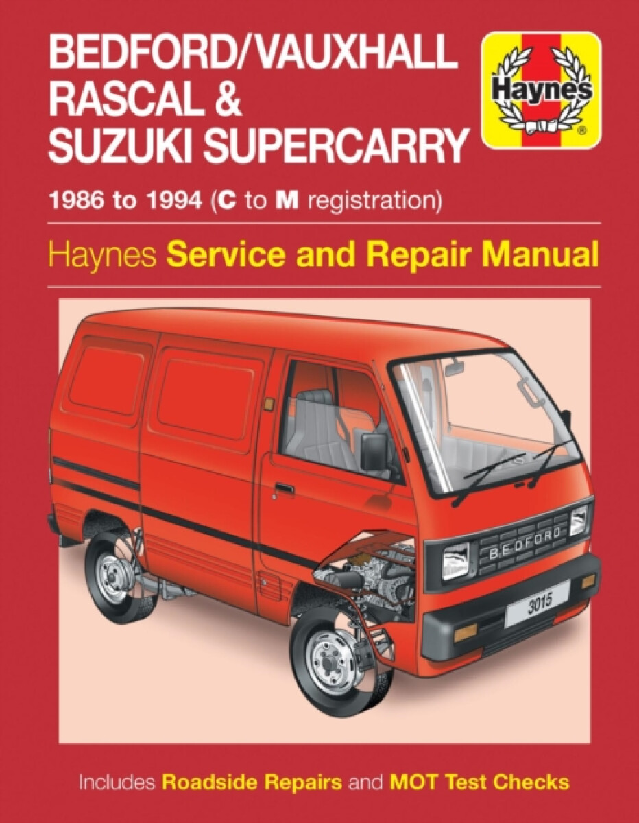 Kniha Bedford/Vauxhall Rascal a Suzuki Supercarry (86 - Oct 94) Haynes Repair Manual
