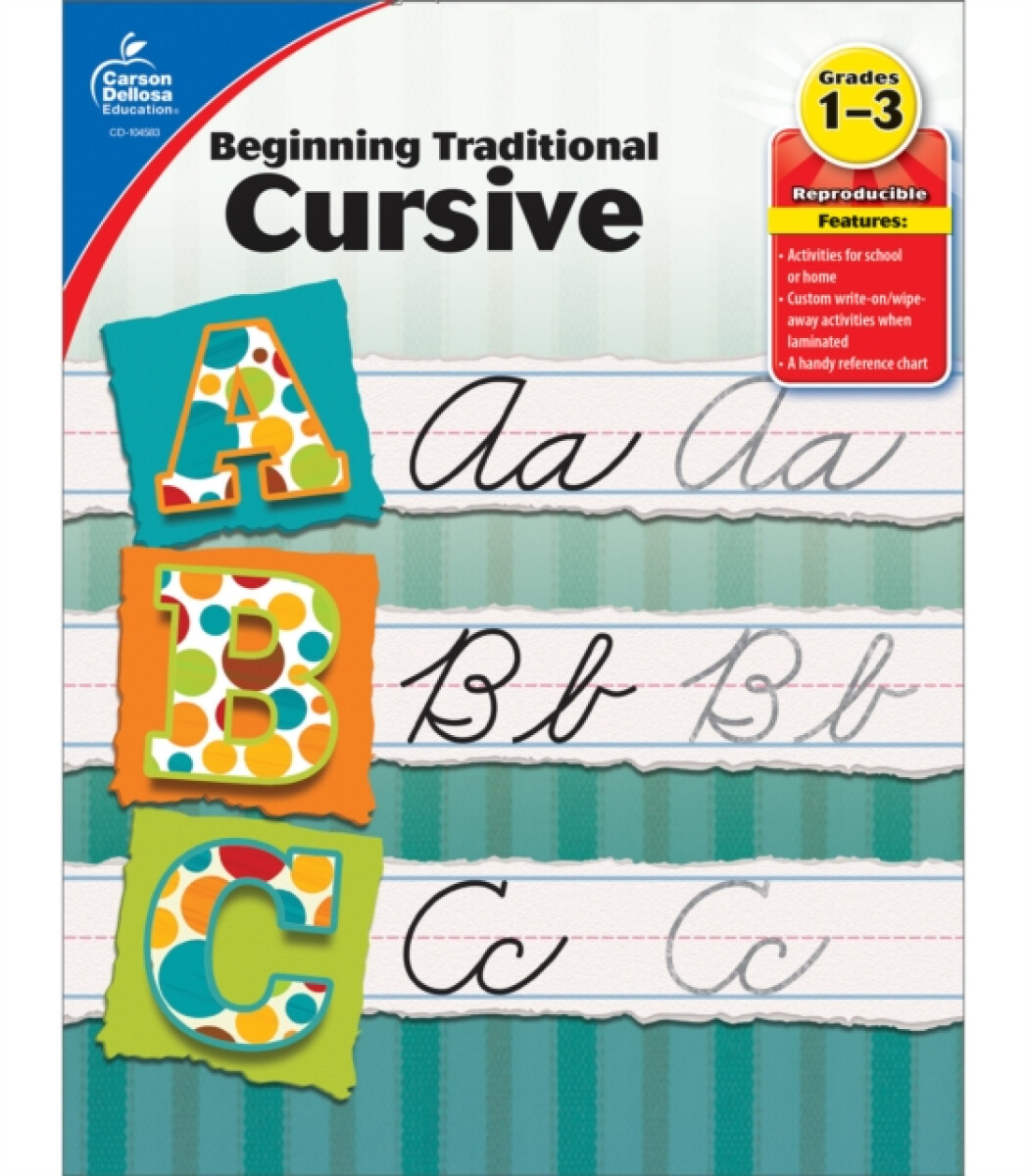 Beginning Traditional Cursive - Carson Dellosa Education