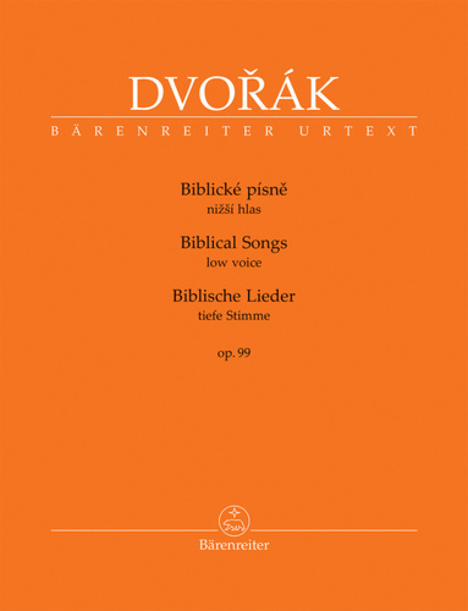 Kniha Biblické písně nižší hlas, op. 99