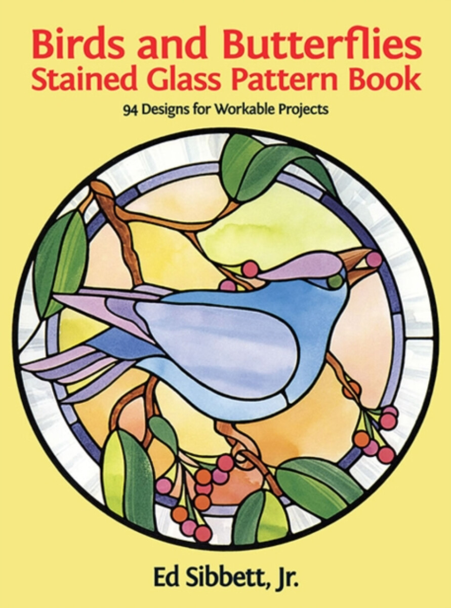 Kniha Birds and Butterflies Stained Glass Pattern Book