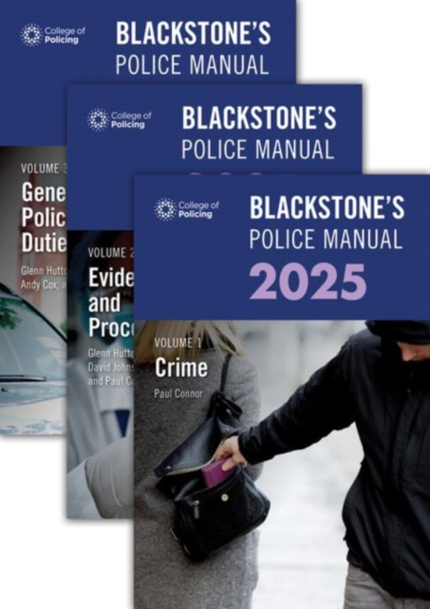 Kniha Blackstone's Police Manuals 2025 Three Volume Set