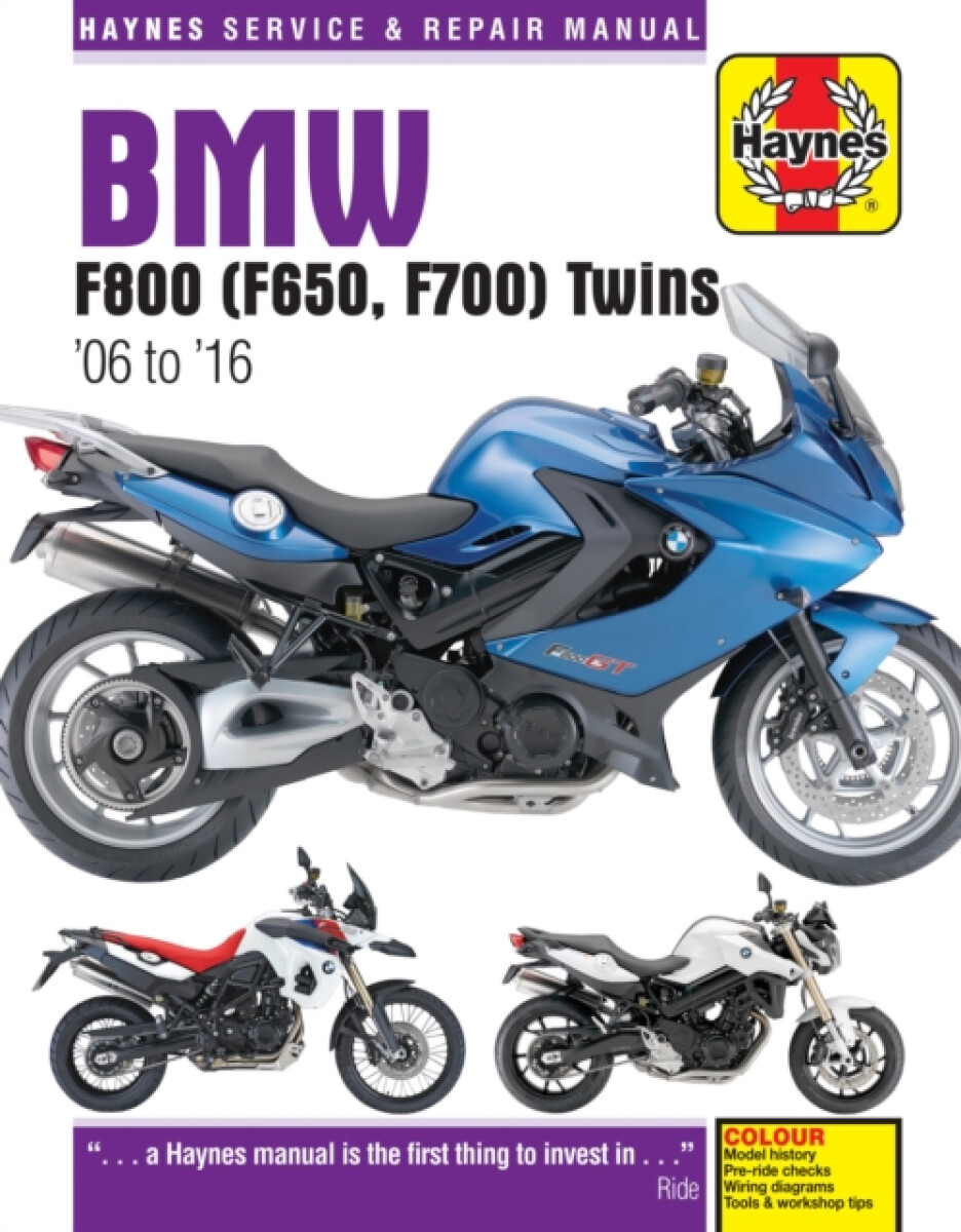 Kniha BMW F650, F700 a F800 Twins (06-16) Haynes Repair Manual