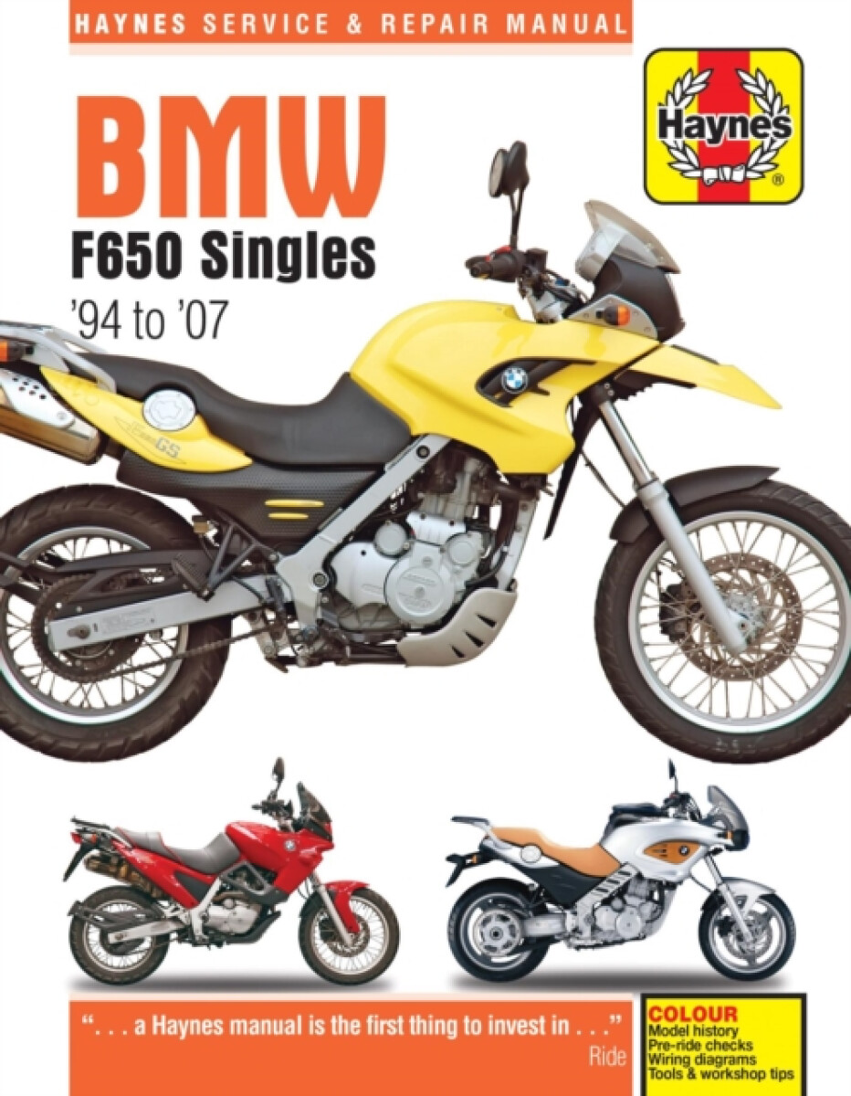 Kniha BMW F650 Singles (94 - 07) Haynes Repair Manual