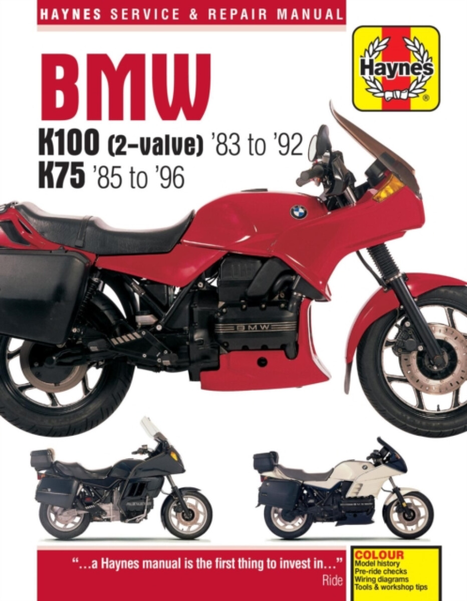Kniha BMW K100 a 75 2-valve Models (83 - 96) Haynes Repair Manual