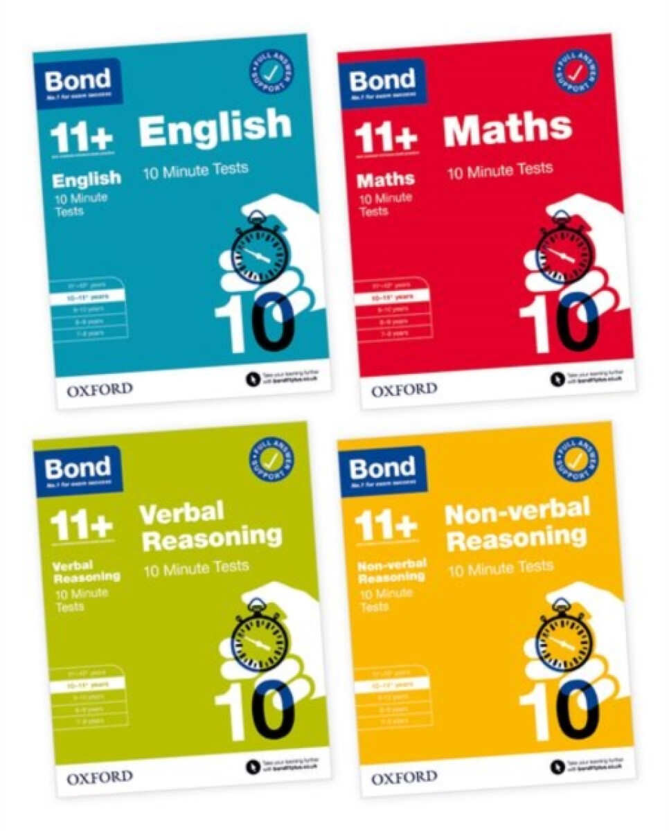 Kniha Bond 10 Minute Tests 10-11+ years Pack: Ready for the 2024 exam