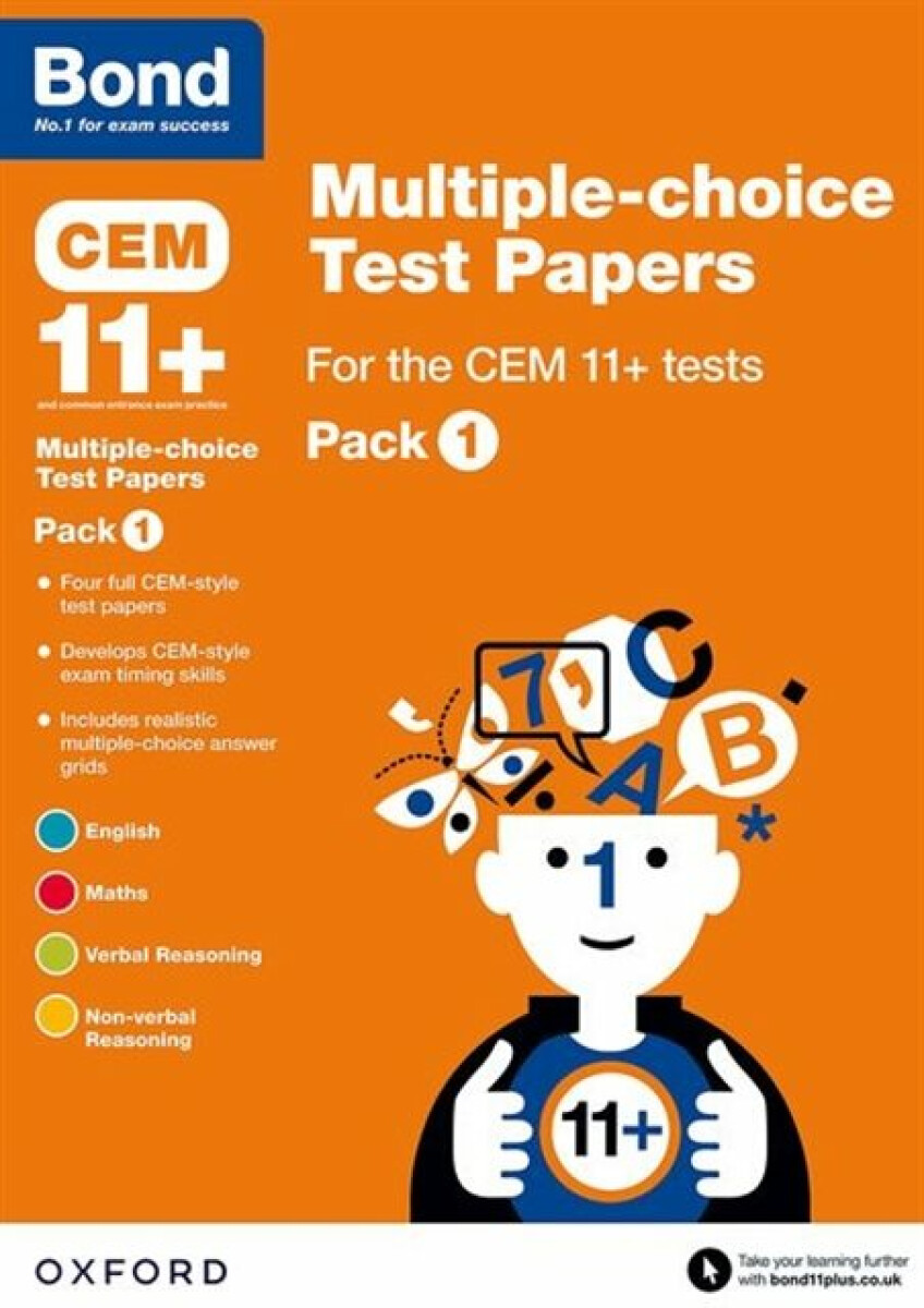 Kniha Bond 11+: Multiple-choice Test Papers for the CEM 11+ Tests Pack 1: Ready for the 2024 exam