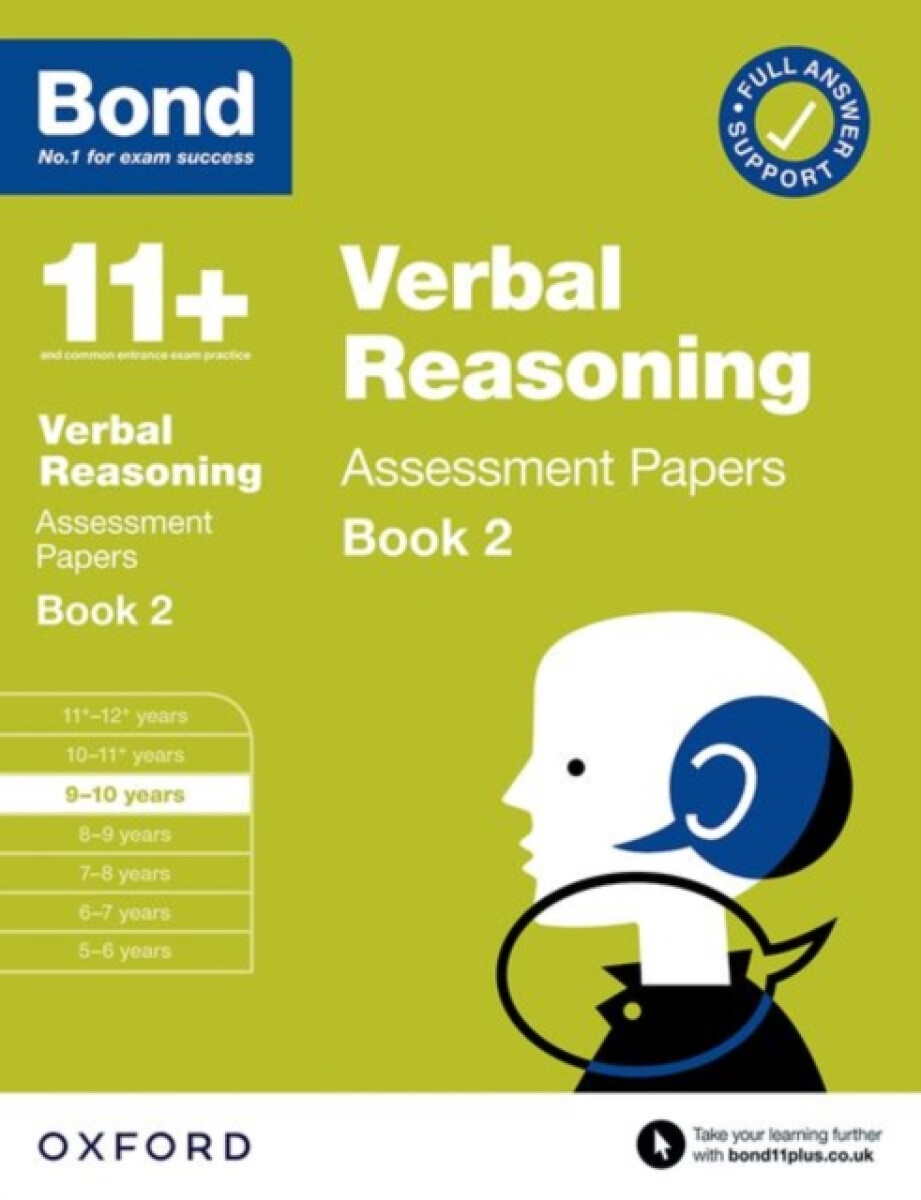 Kniha Bond 11+ Verbal Reasoning Assessment Papers 9-10 Years Book 2: For 11+ GL assessment and Entrance Exams