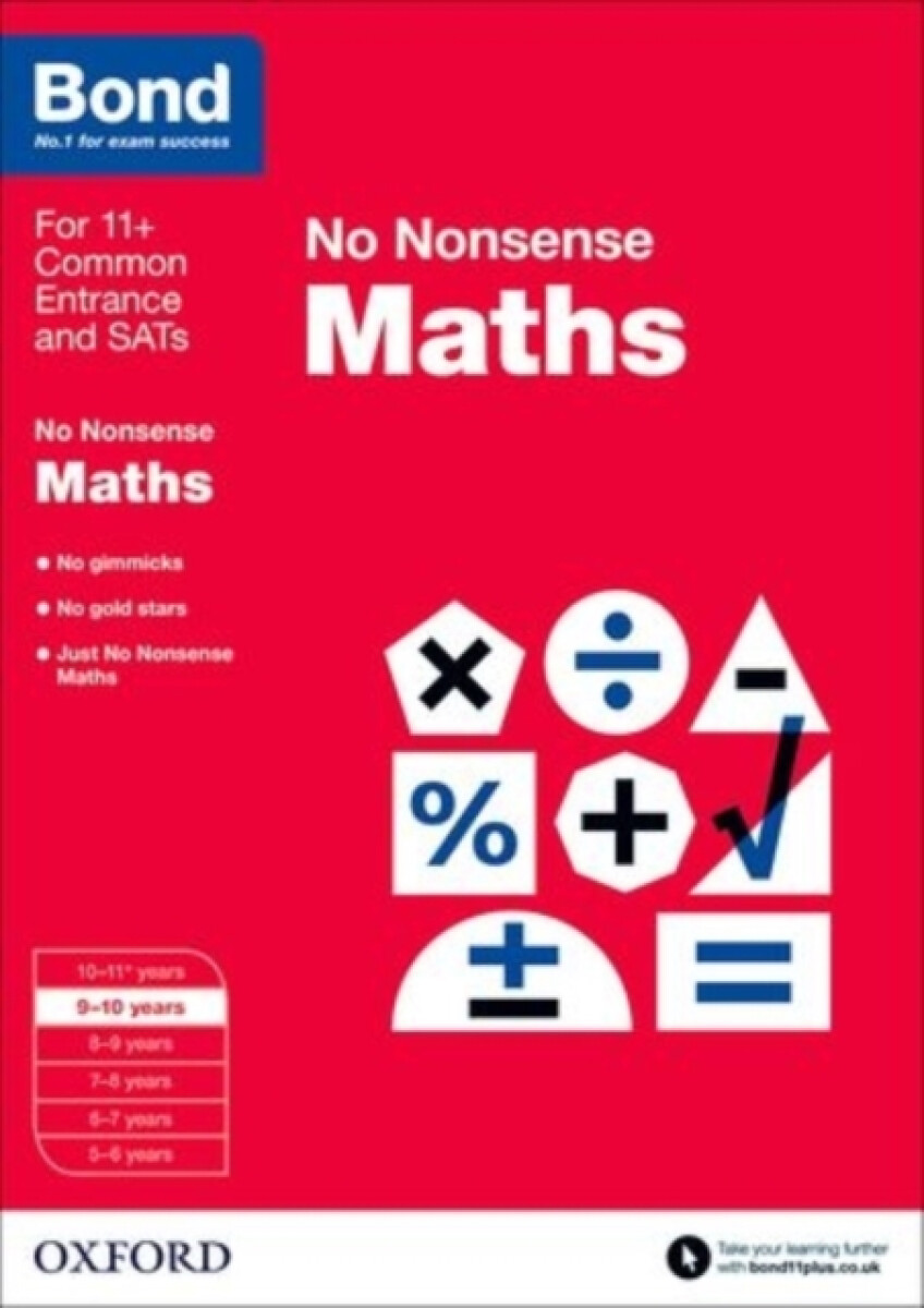 Kniha Bond: Maths: No Nonsense