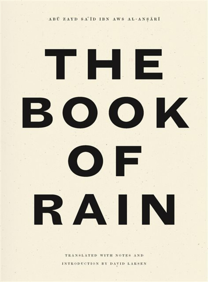 Kniha Book of Rain