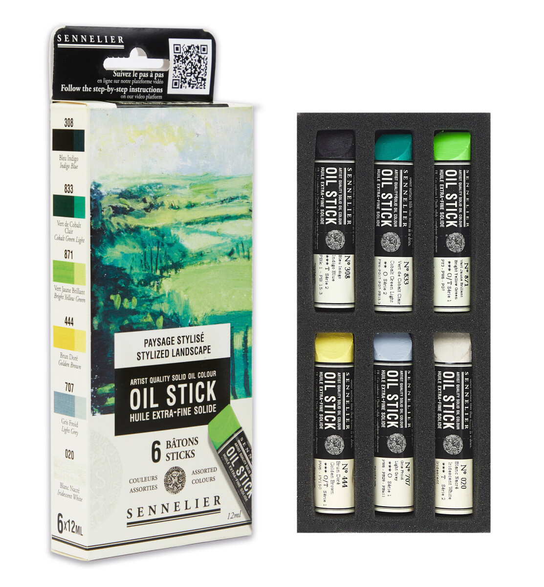 Box Oil stick mini 6ks Stylized landscape