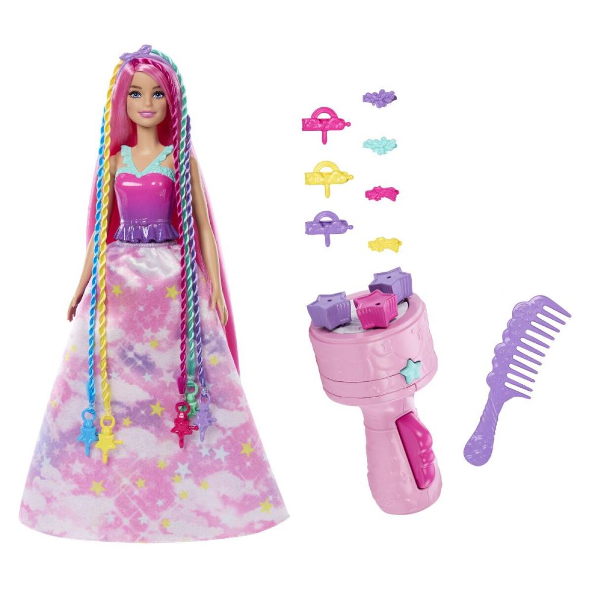Kniha Barbie princezna zaplétání vlasů