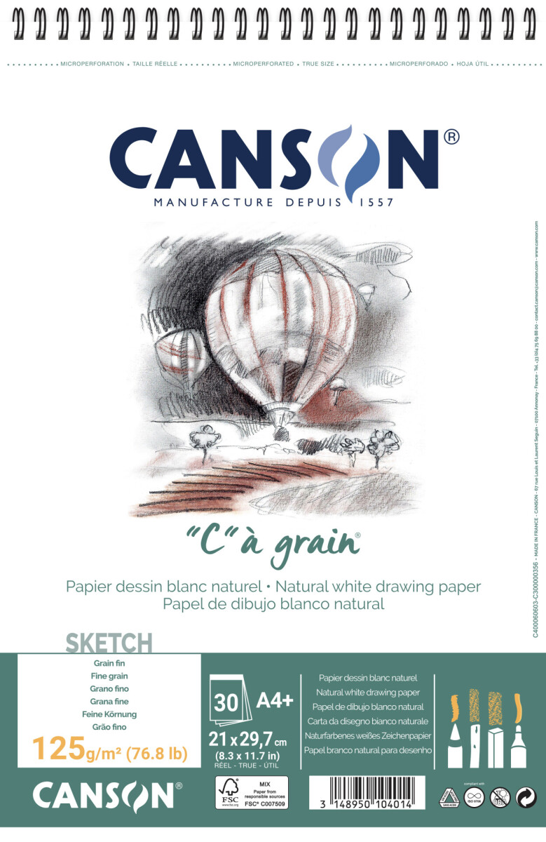 "C" a grain skicák krouž.vazba A4+ 30l FG 125g