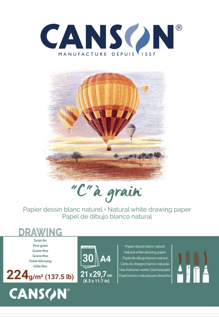 Skicák "C" a grain (224g/m2, 30 listů) A4