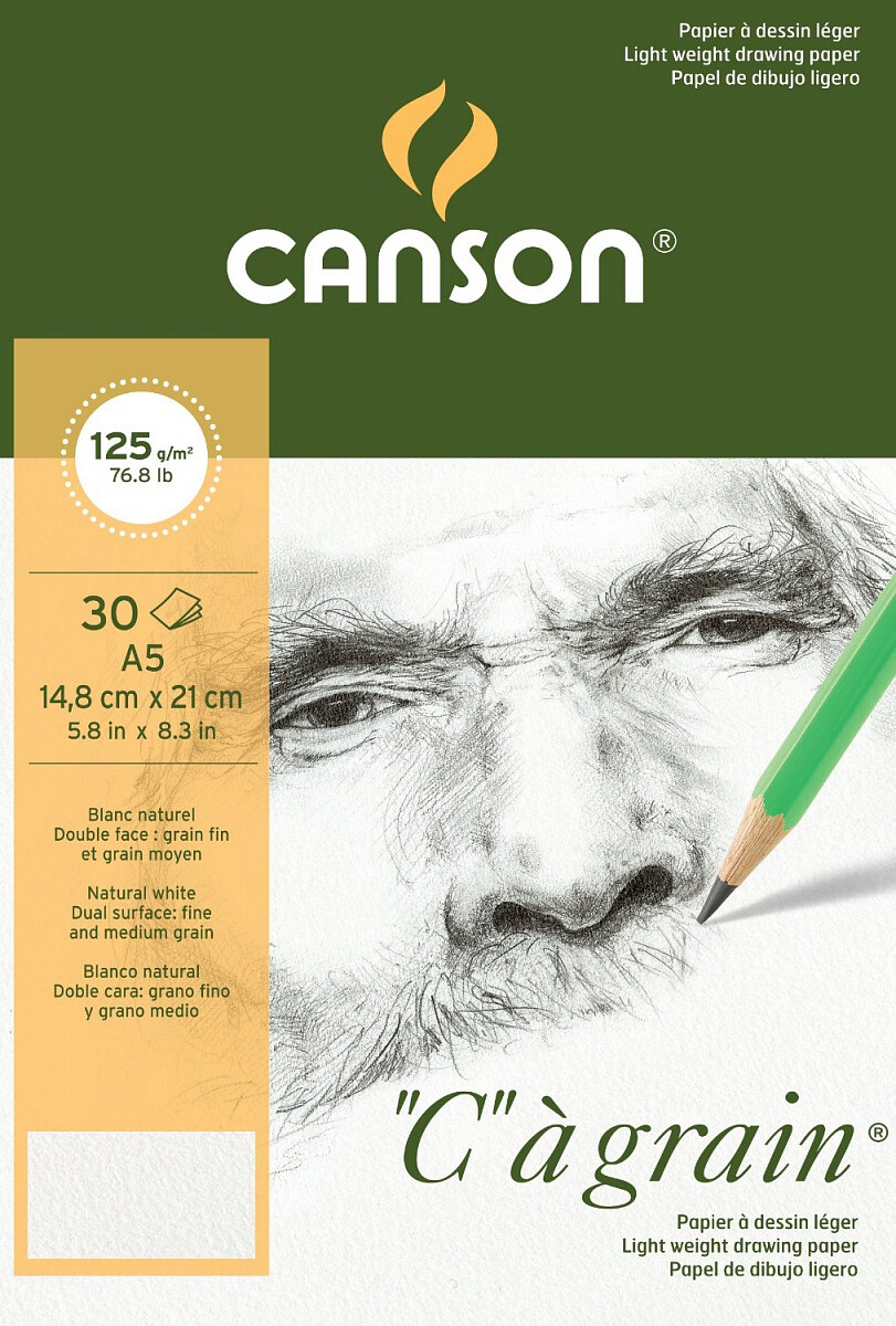"C" a grain skicák lepený A5 30l FG 125g