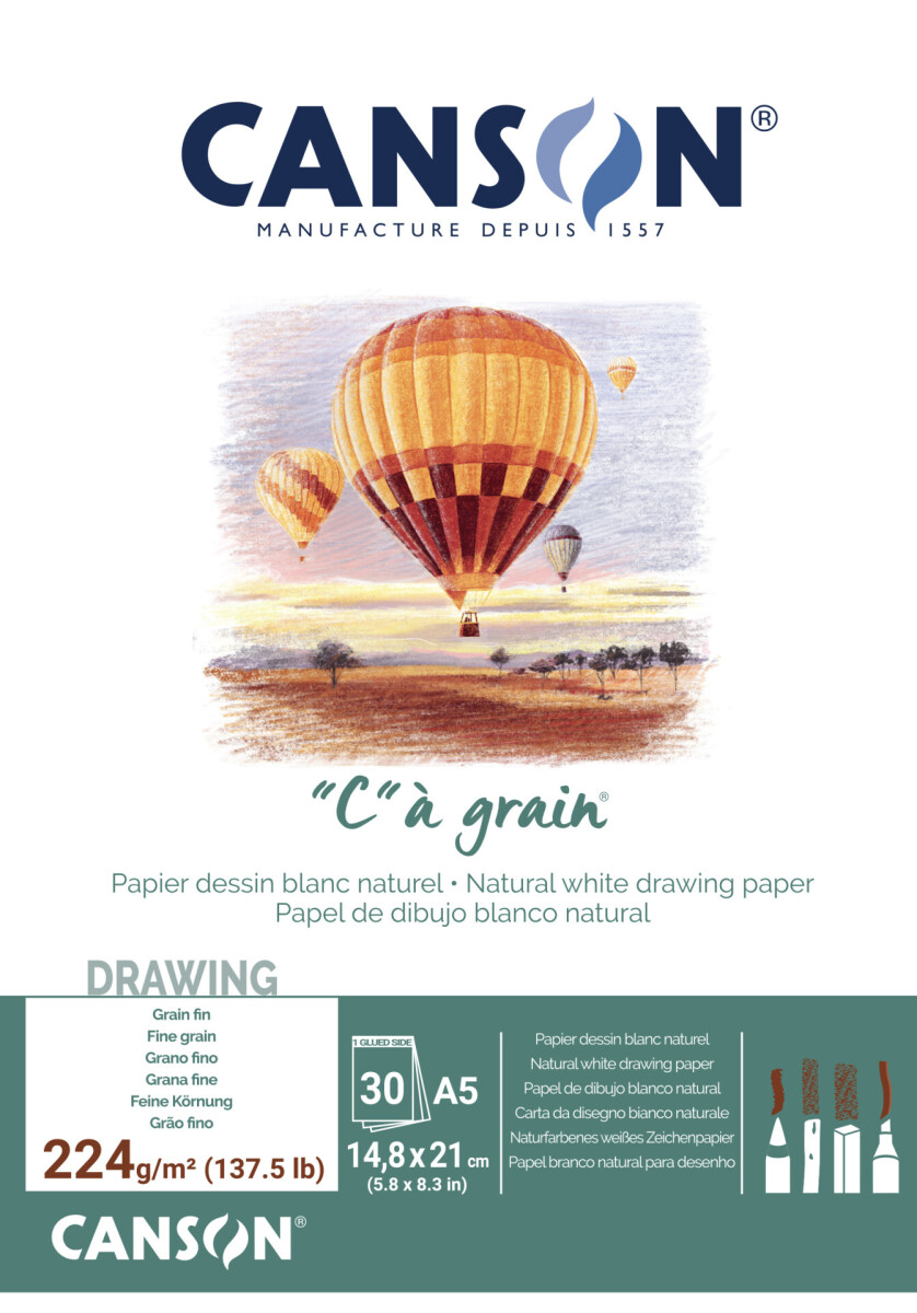 Skicák "C" a grain (224g/m2, 30 listů) A5