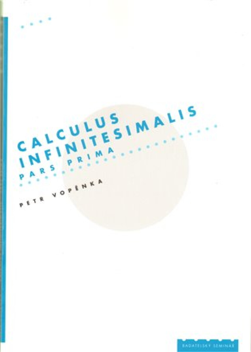 Kniha Calculus infinitesimalis. Pars prima
