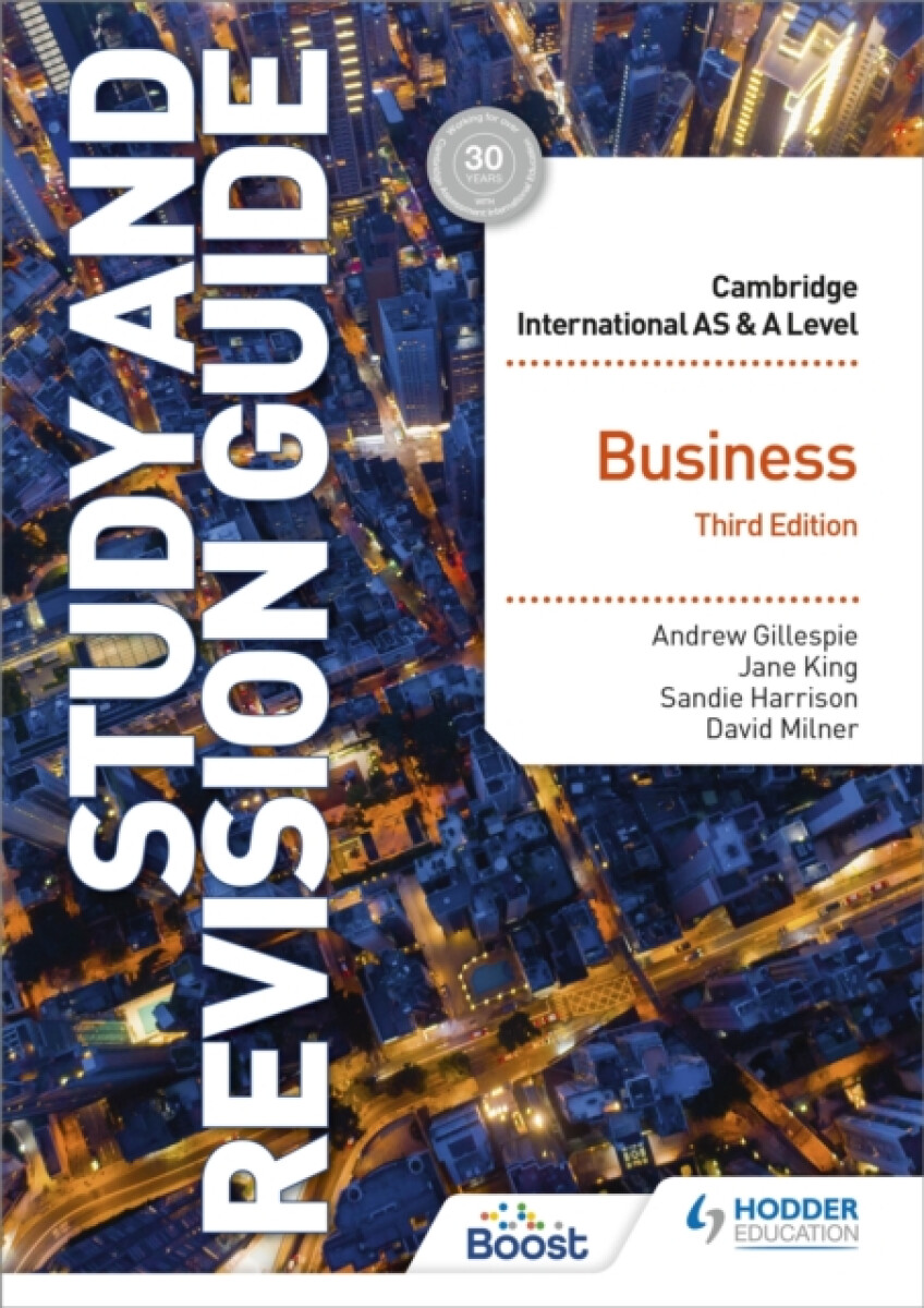 Kniha Cambridge International AS/A Level Business Study and Revision Guide Third Edition