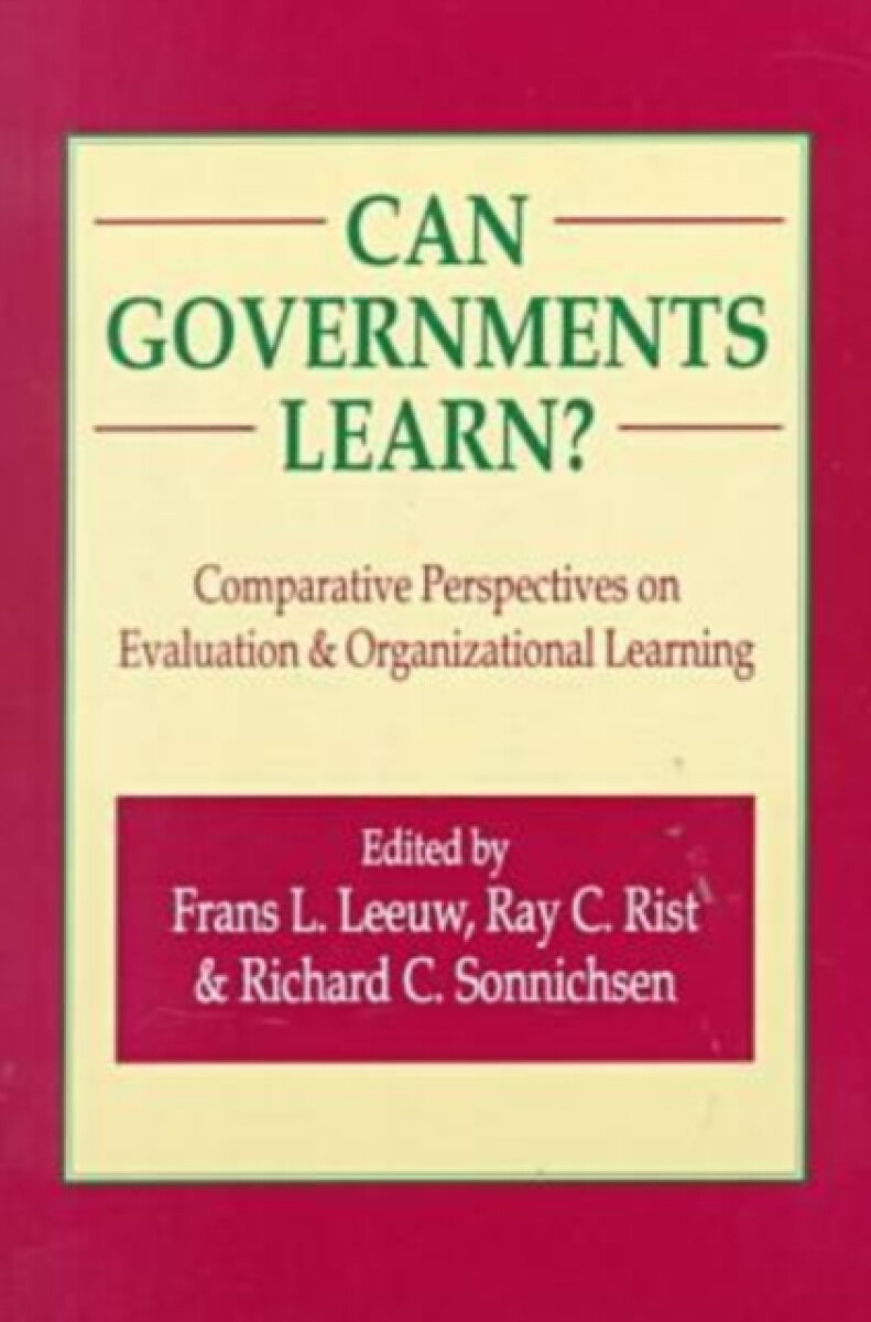 Kniha Can Governments Learn?