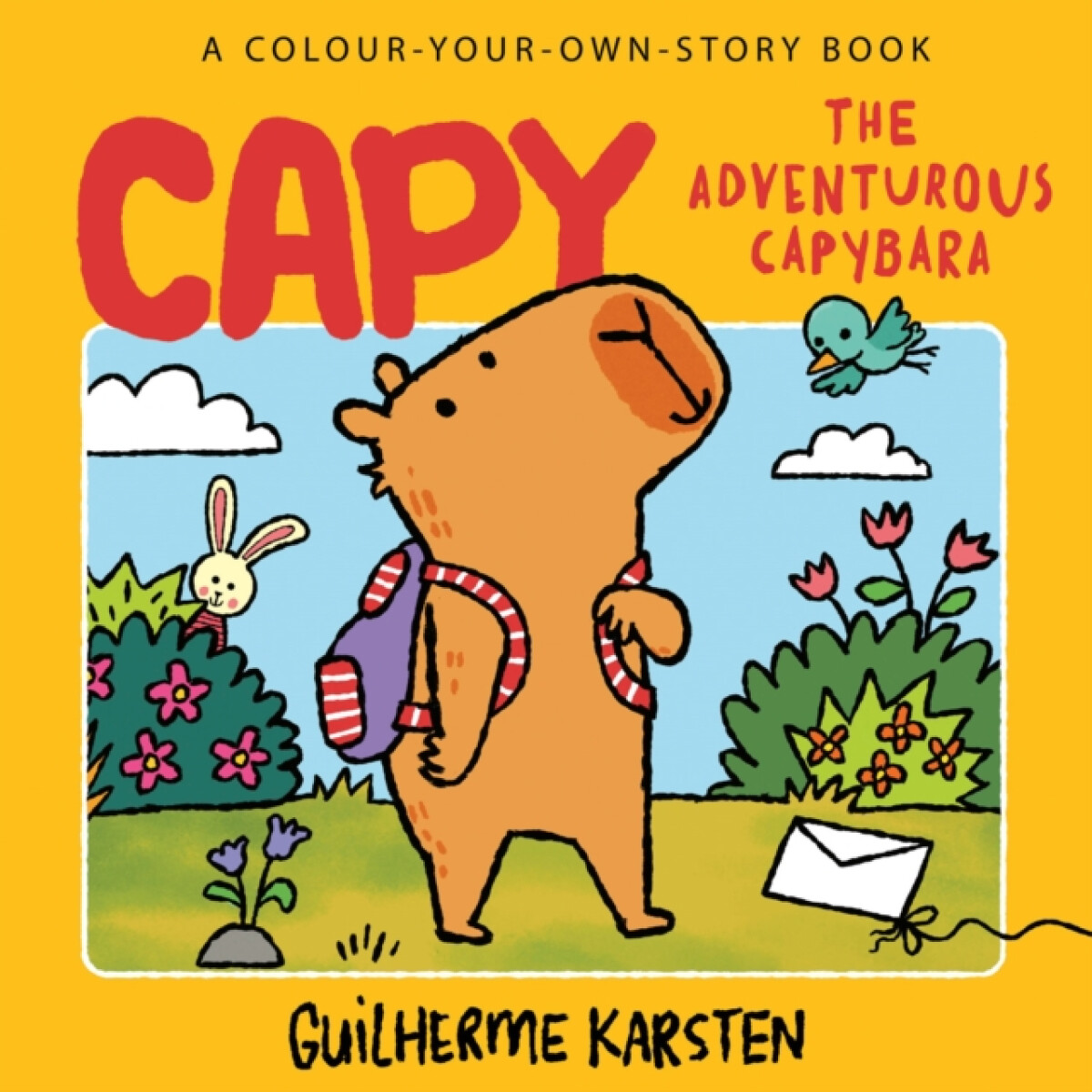 Kniha CAPY â€“ The Adventurous Capybara: A Colour-Your-Own-Story Book