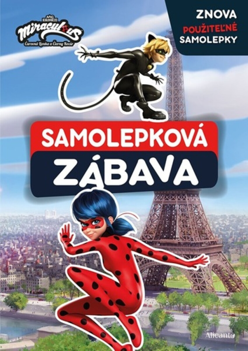 Kniha Čarovná Lienka a Čierny Kocúr Samolepková zábava