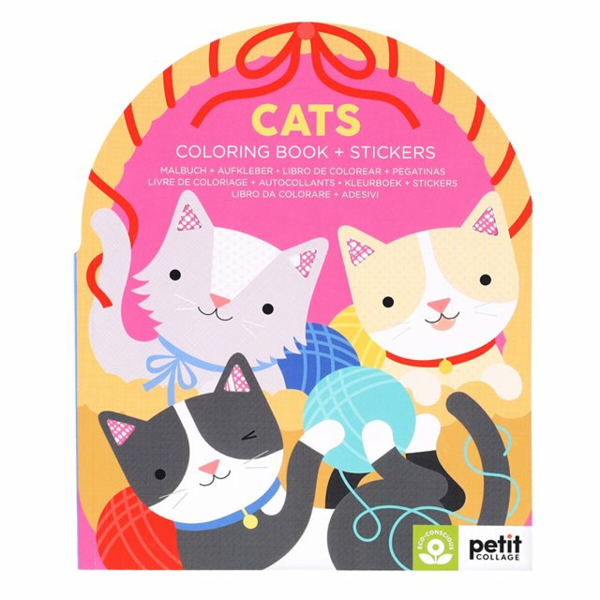 Kniha Cats Coloring Book + Stickers