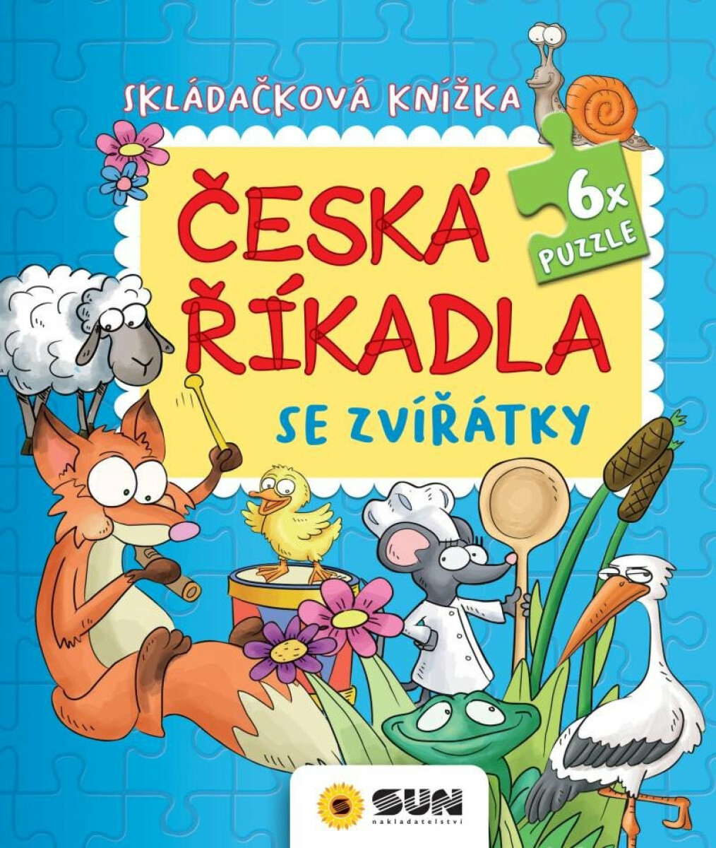 Skládačková knížka - Česká říkadla se zvířátky (poškozená)