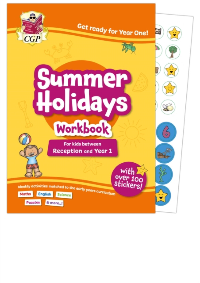 Kniha CGP Summer Holidays Activity Workbook - for kids between Reception and Year 1 (ages 4-5)
