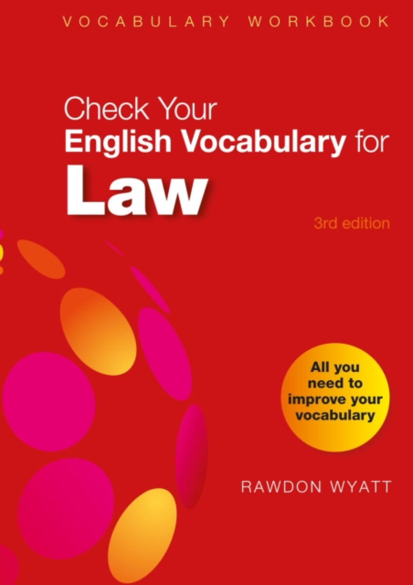 Kniha Check Your English Vocabulary for Law