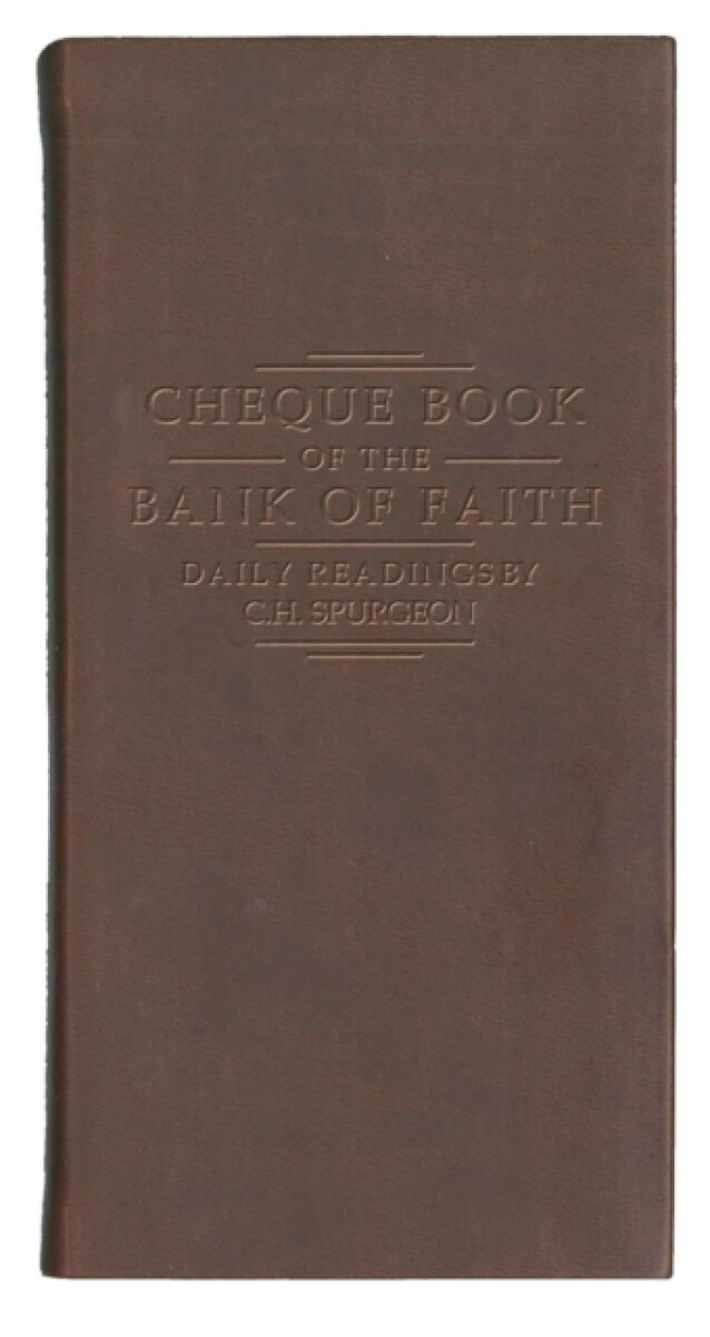 Kniha Chequebook of the Bank of Faith – Burgundy