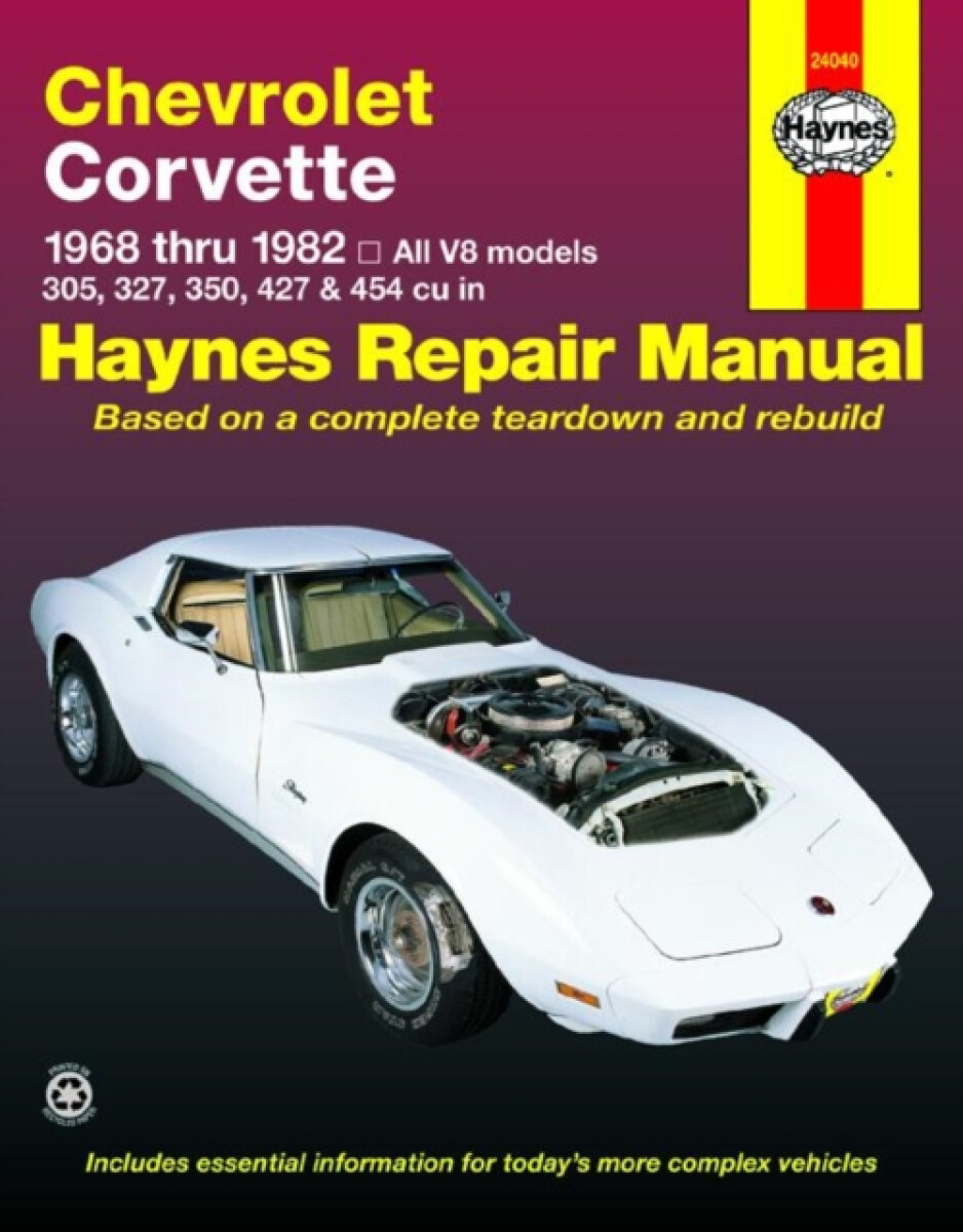 Kniha Chevrolet Corvette (1968-1982) Haynes Repair Manual (USA)