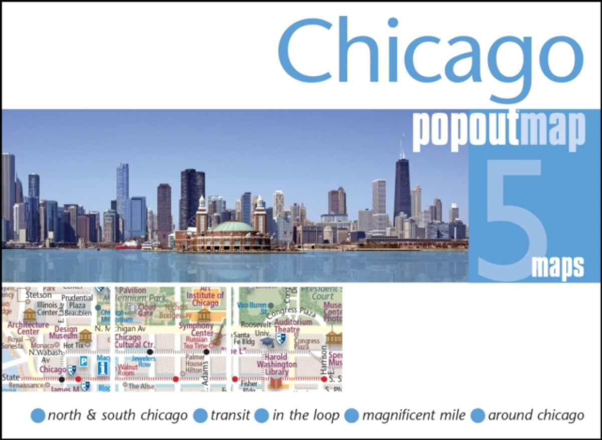 Kniha Chicago PopOut Map