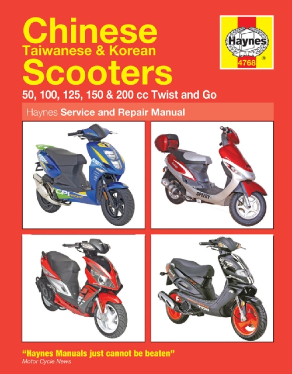 Kniha Chinese, Taiwanese a Korean Scooters 50cc, 125cc a 150cc (04-14) Haynes Repair Manual