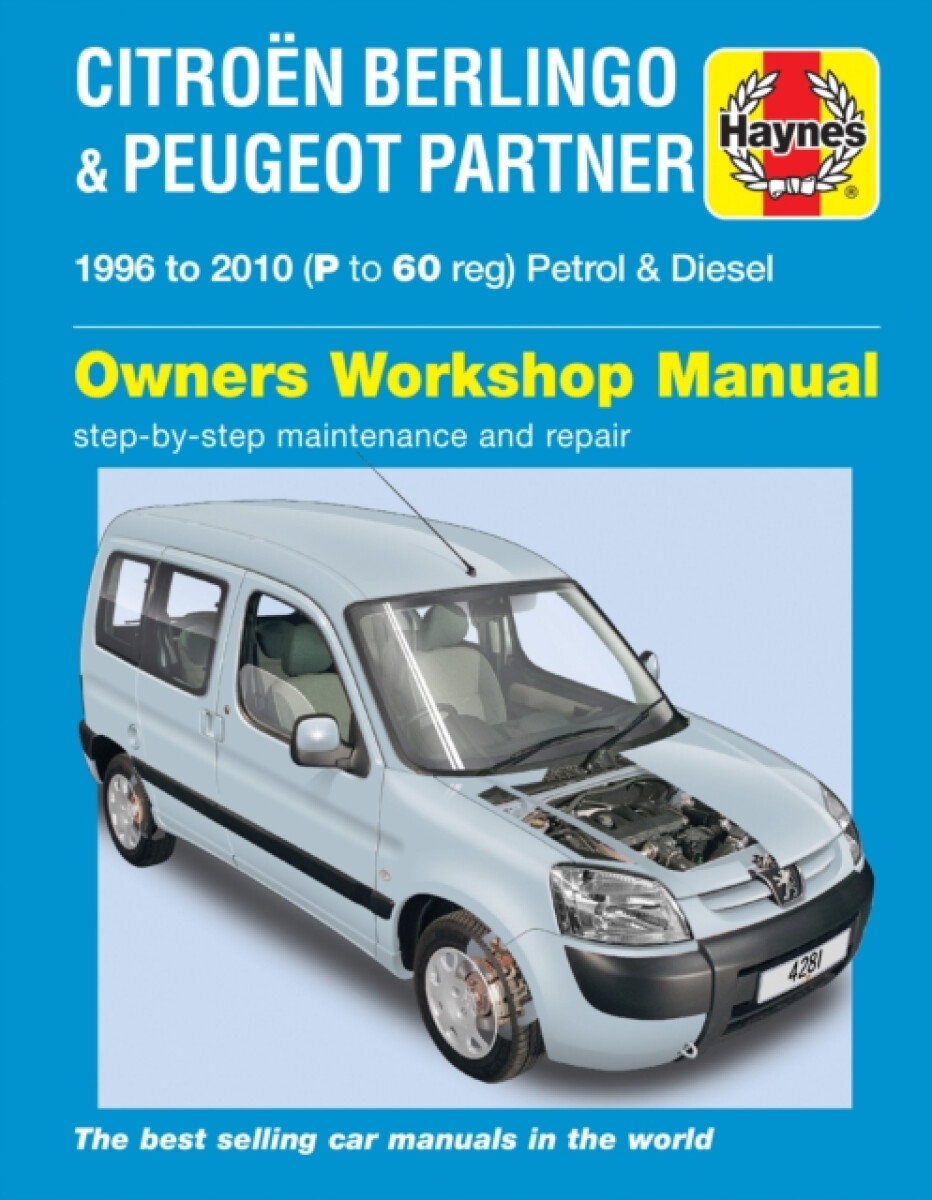 Kniha Citroen Berlingo a Peugeot Partner Petrol a Diesel (96 - 10) Haynes Repair Manual