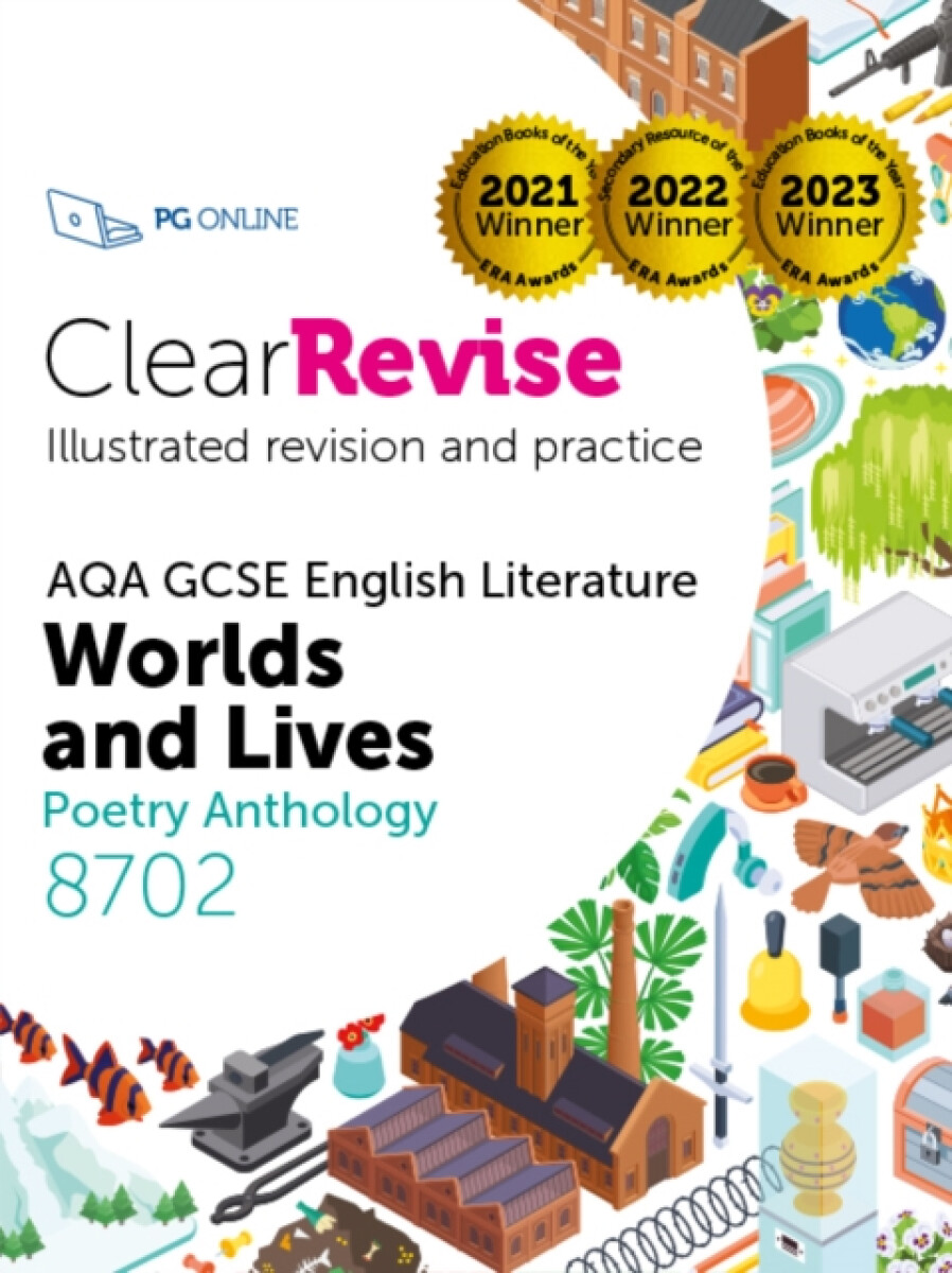 Kniha ClearRevise AQA GCSE English Literature 8702; Worlds and Lives Poetry Anthology