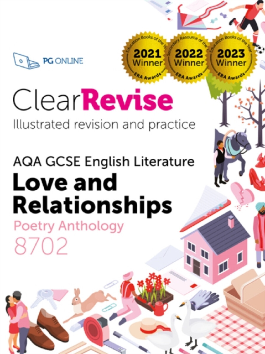 Kniha ClearRevise AQA GCSE English Literature: Love and relationships, Poetry Anthology 8702