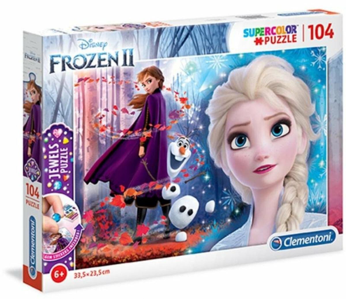 Clementoni Puzzle Jewels – Frozen 2, 104 dílků