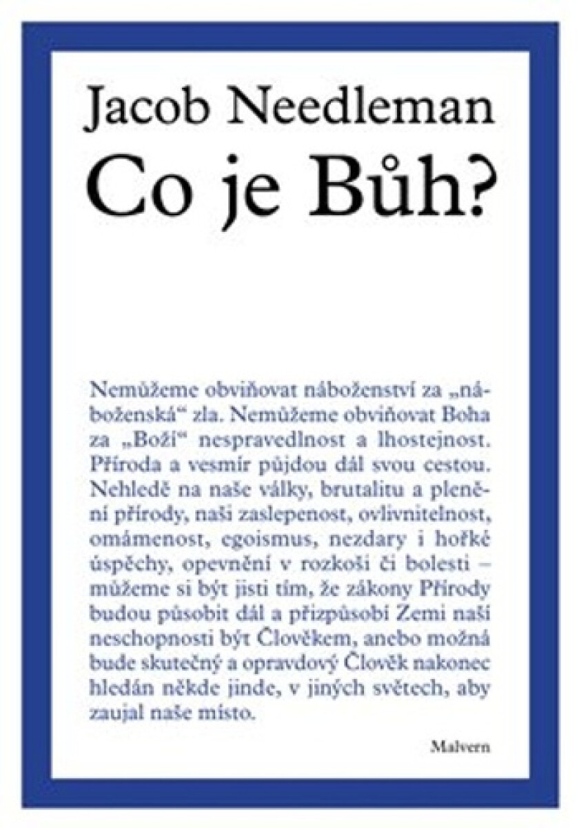 Kniha Co je Bůh?