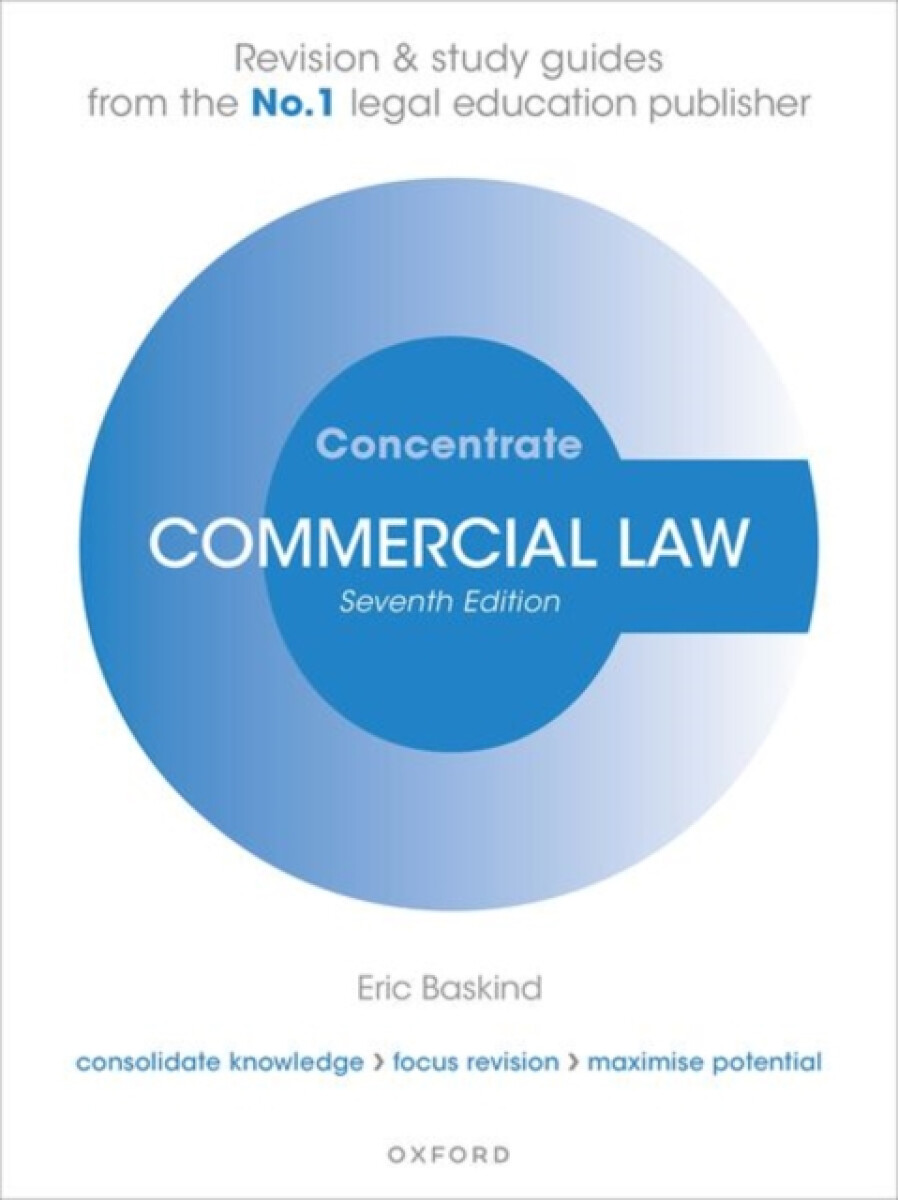 Kniha Commercial Law Concentrate