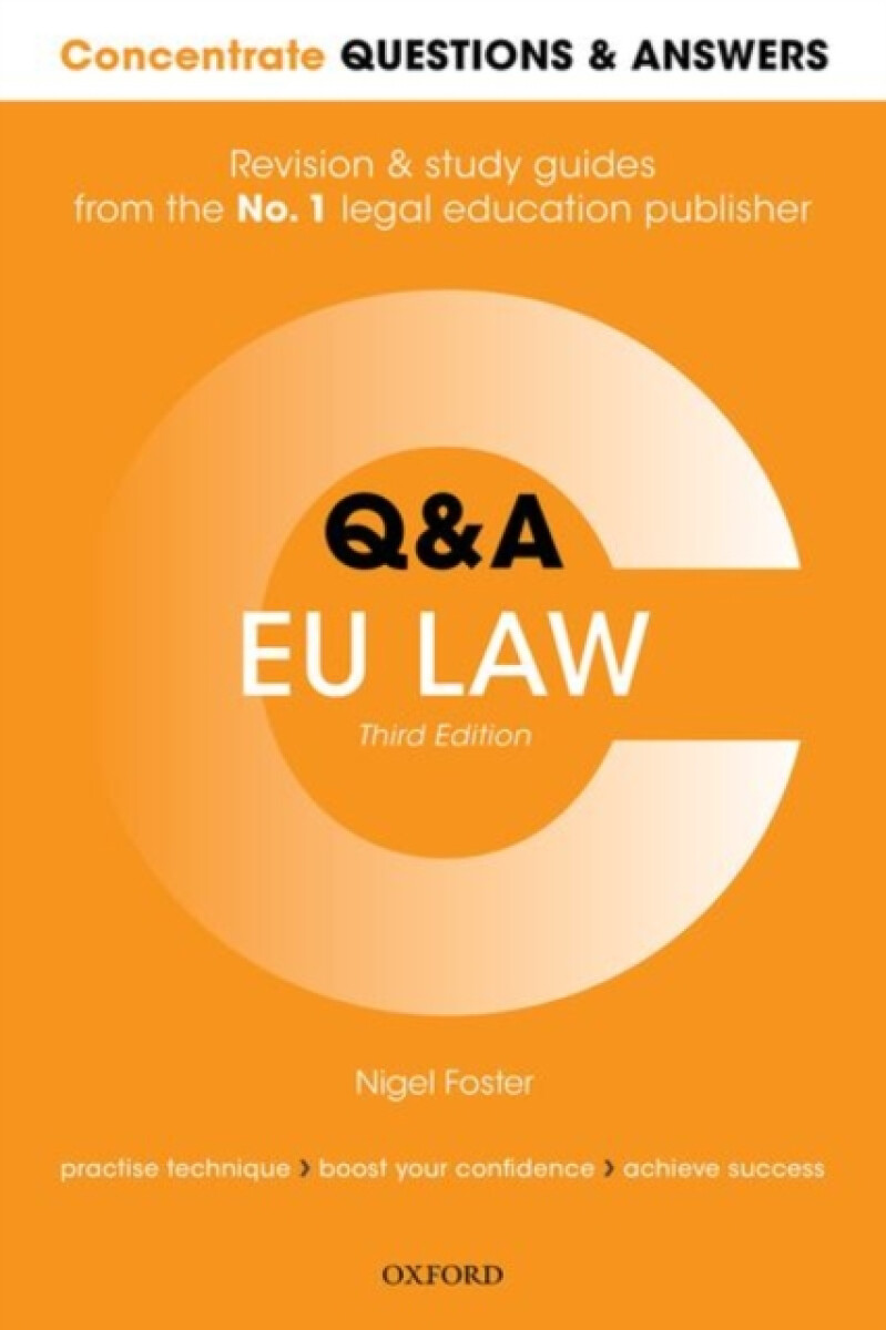 Kniha Concentrate Questions and Answers EU Law