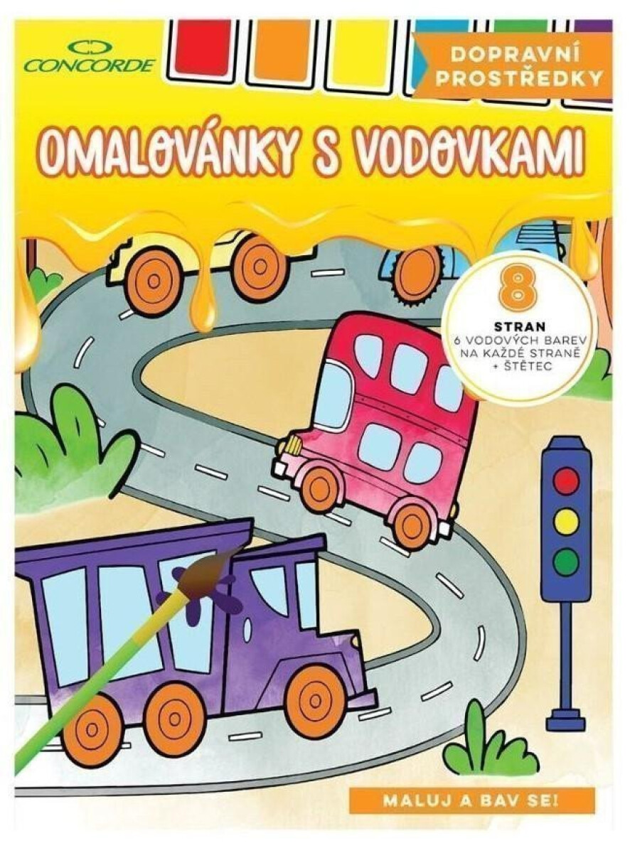 Kniha Omalovánky s vodovkami