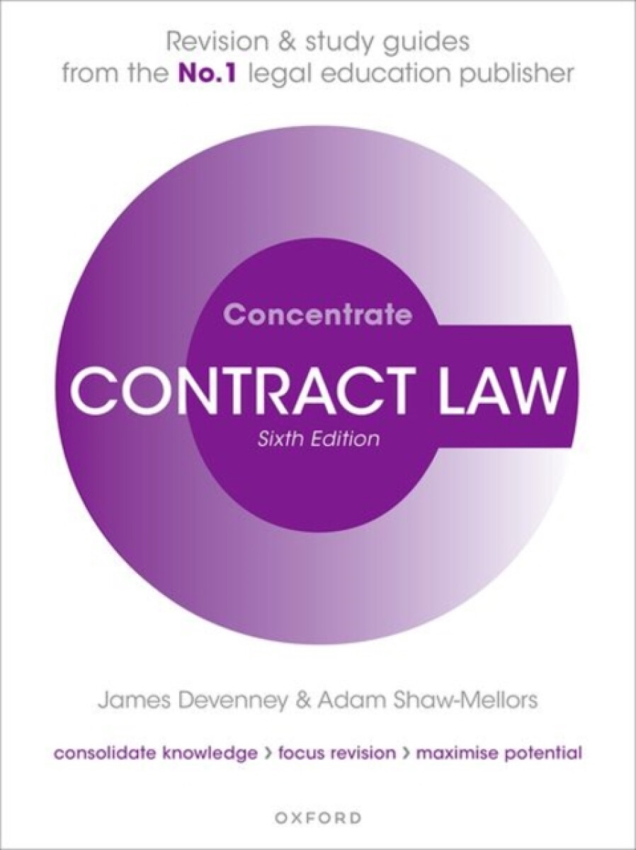 Kniha Contract Law Concentrate