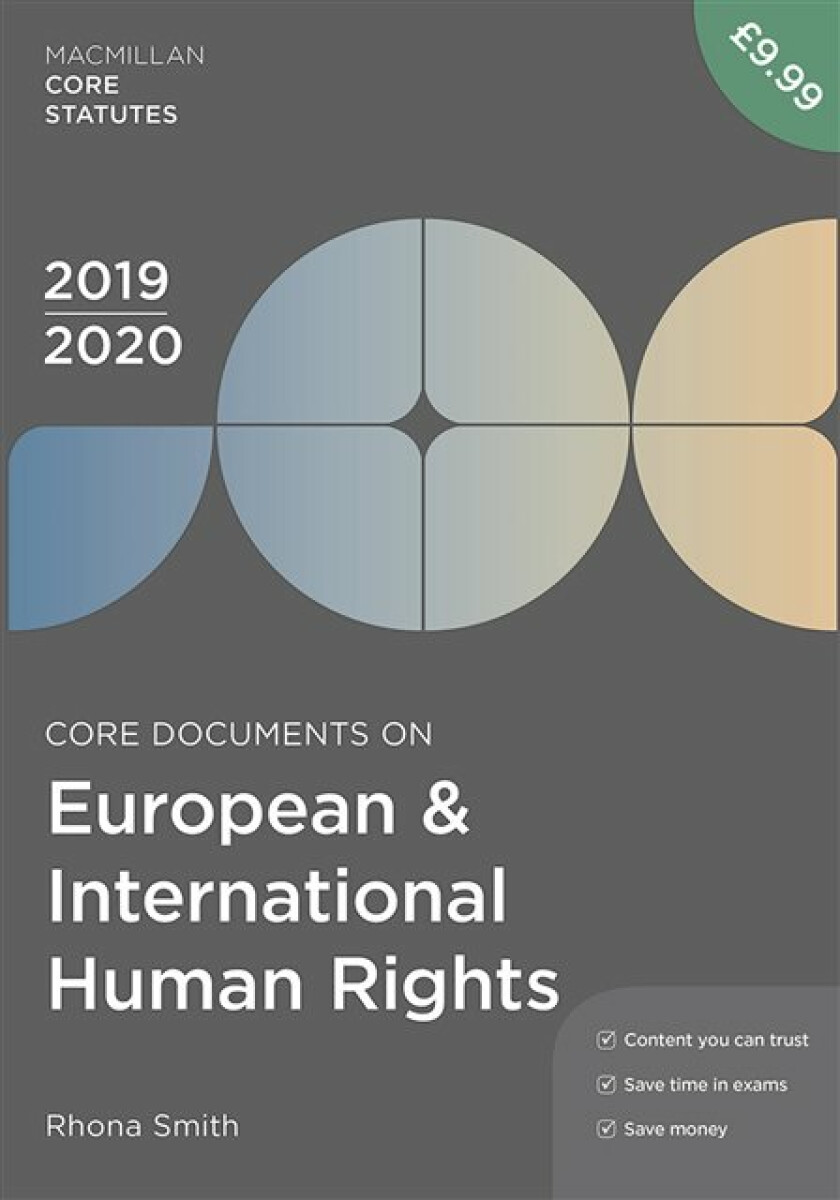 Kniha Core Documents on European and International Human Rights 2019-20