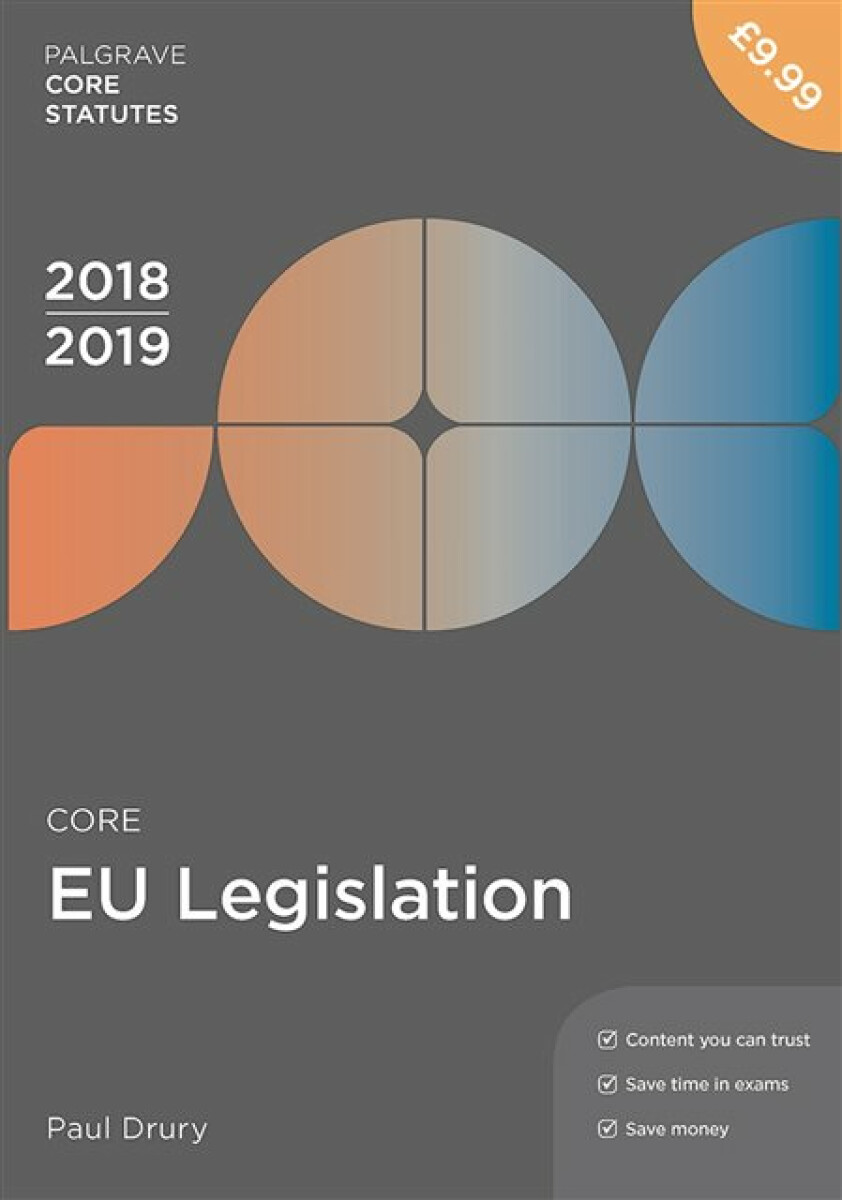Kniha Core EU Legislation 2018-19