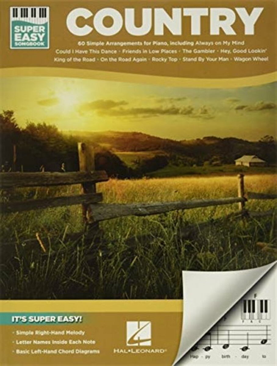 Kniha COUNTRY SUPER EASY SONGBOOK