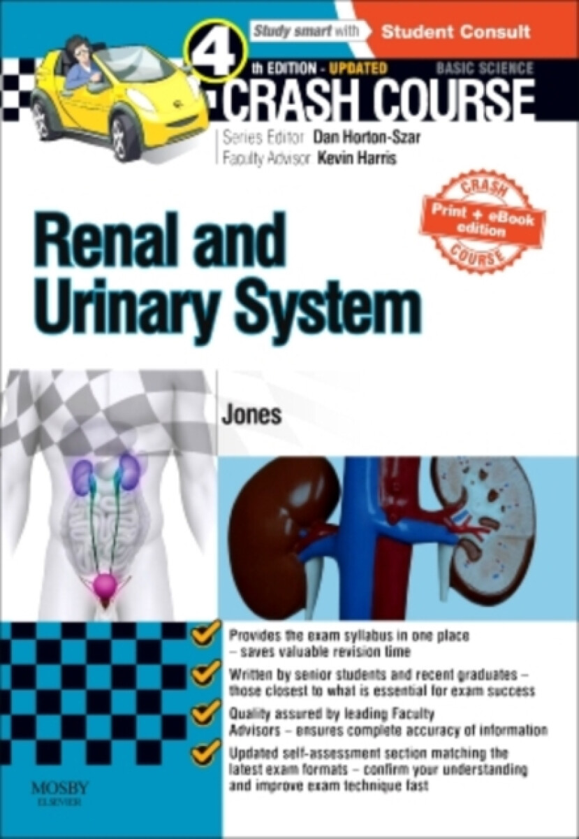 Kniha Crash Course Renal and Urinary System Updated Print + eBook edition