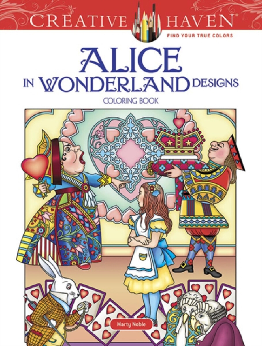 Kniha Creative Haven Alice in Wonderland Designs Coloring Book