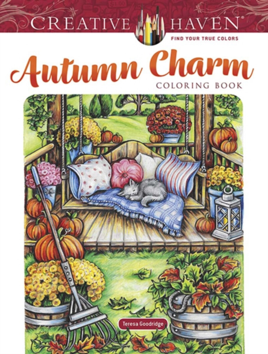 Kniha Creative Haven Autumn Charm Coloring Book