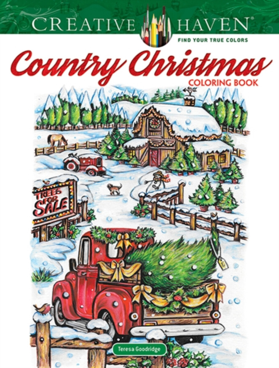 Kniha Creative Haven Country Christmas Coloring Book