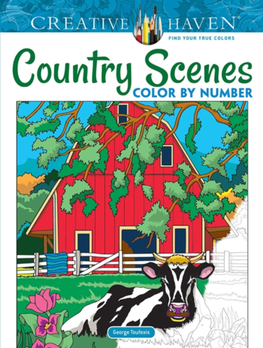 Kniha Creative Haven Country Scenes Color by Number