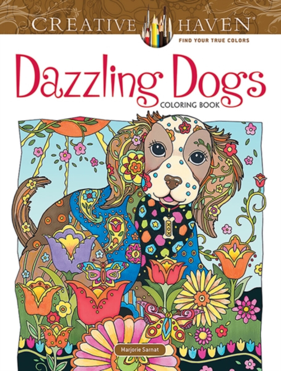 Kniha Creative Haven Dazzling Dogs Coloring Book